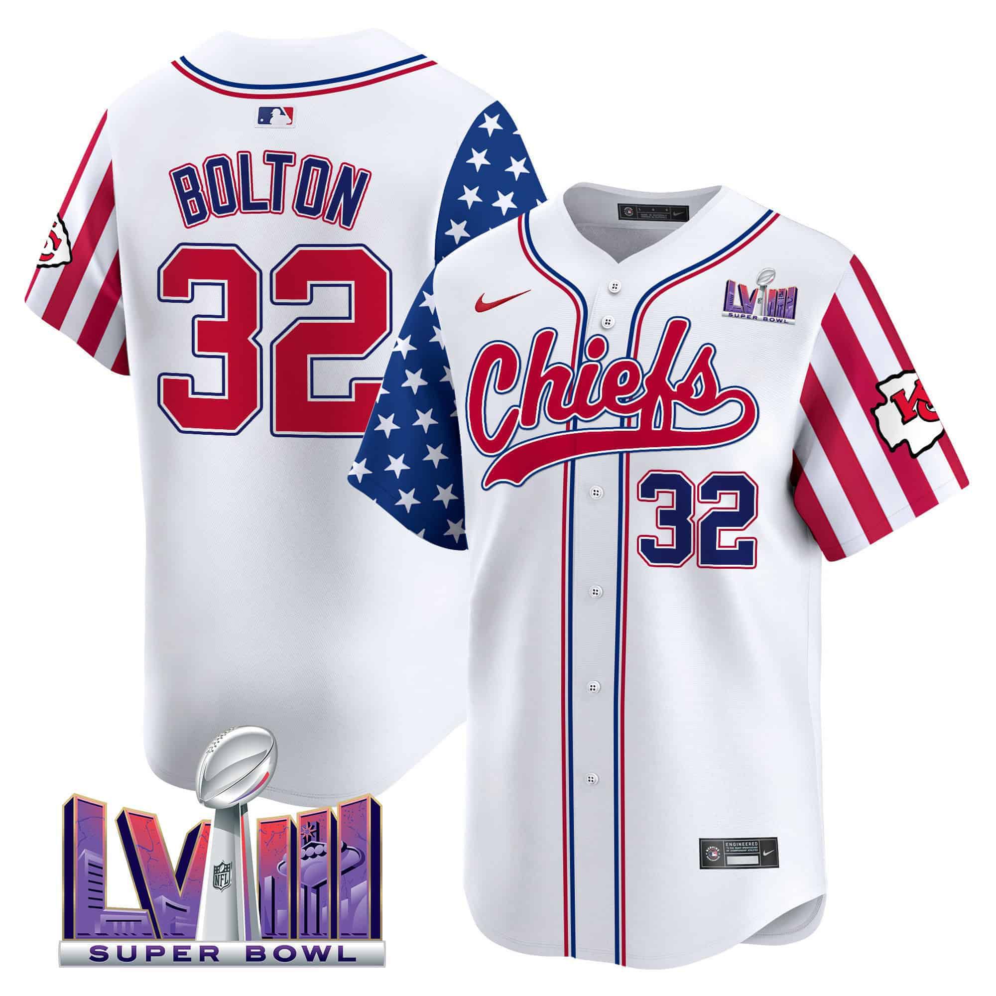 Men Kansas City Chiefs #32 Bolton White 2024 Nike Independence Day Vapor Premier Limited NFL Jersey->indianapolis colts->NFL Jersey